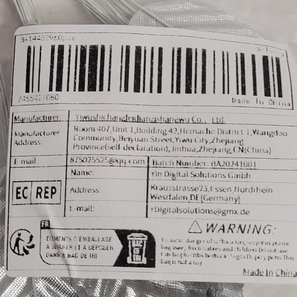 Silver Artificial Leaves in Packaging for Crafting - Picture 6 of 7